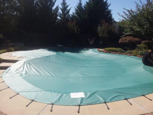 Anchor Classic Solid Green Up and Over Bungee Pool Cover