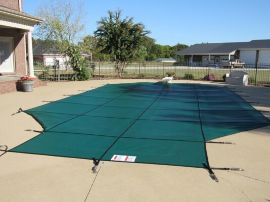Green Safety Mesh Pool Cover