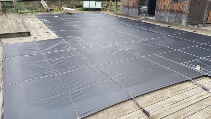 MeycoLite Black Mesh Safety Pool Cover
