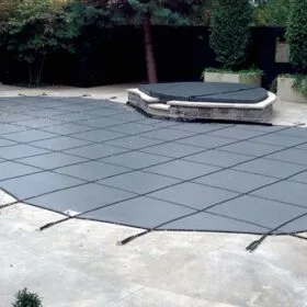 Yard Guard Bloc Mesh 99 Gray Mesh Pool Cover #2