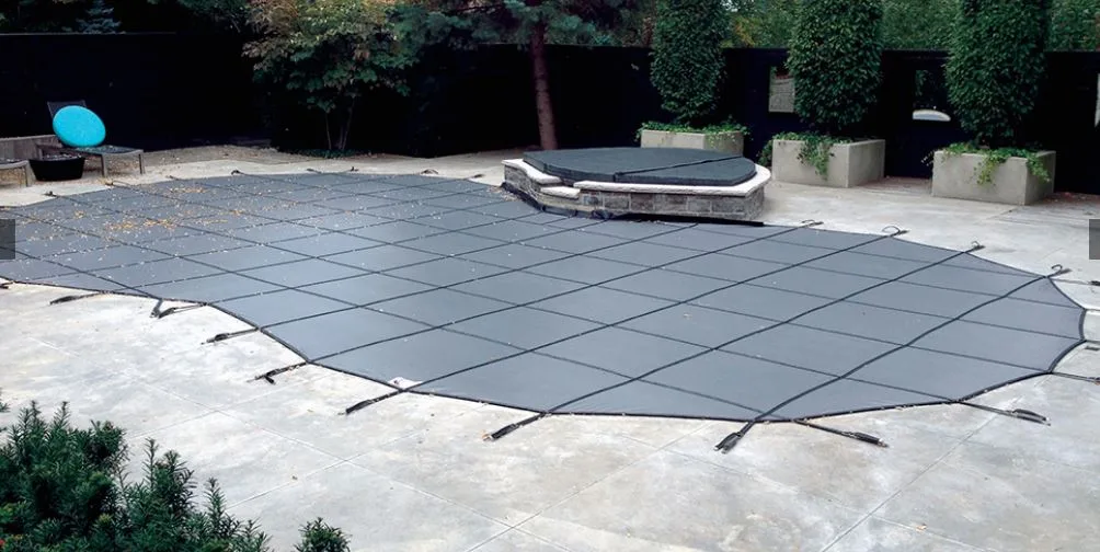 Yard Guard Bloc Mesh 99 Gray Mesh Pool Cover #2