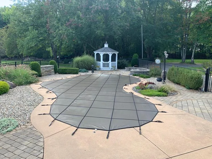 Yard Guard Bloc Mesh 99 Tan Mesh Pool Cover